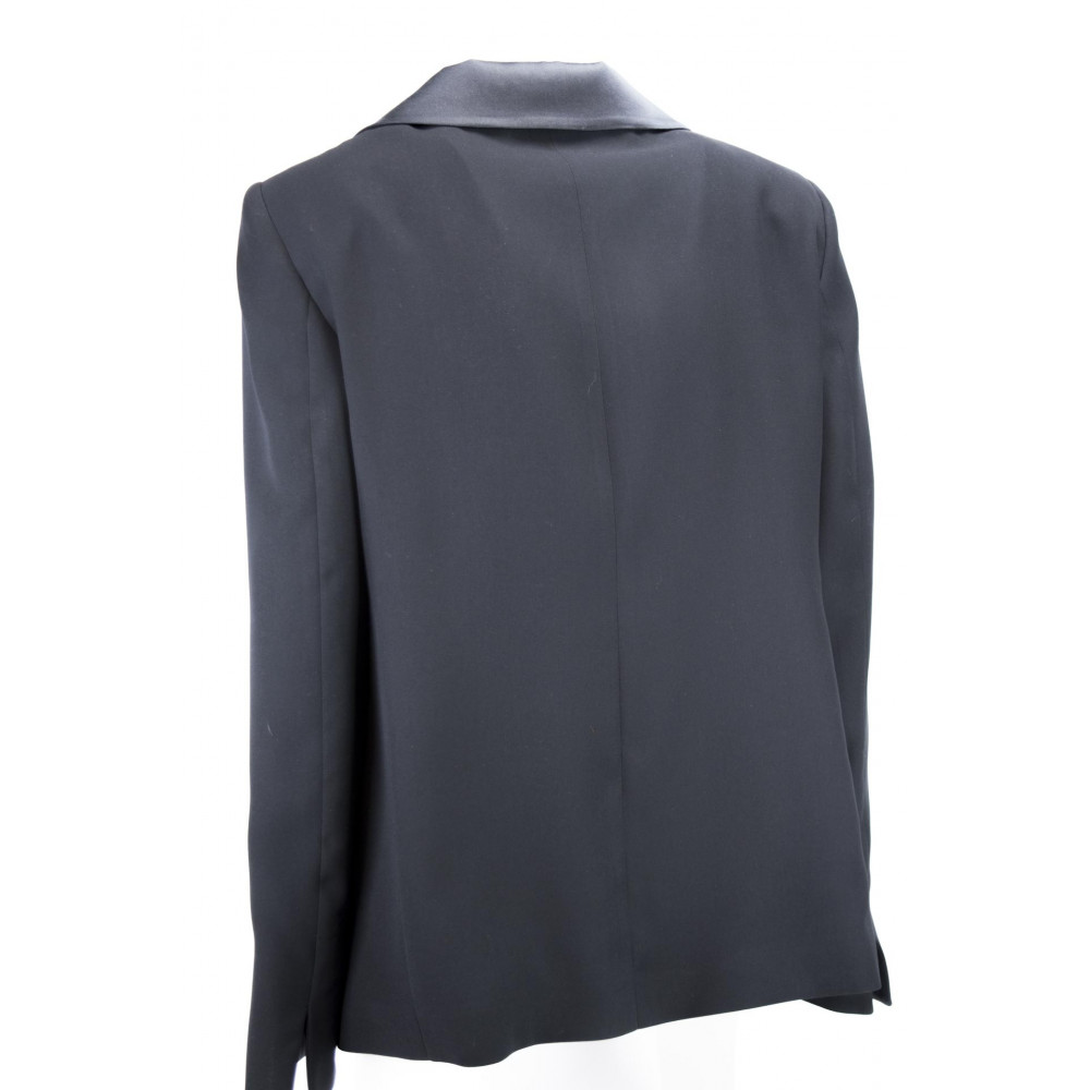Mujeres chaqueta de esmoquin Negro de tamaño conveniente - Blazer Elegante