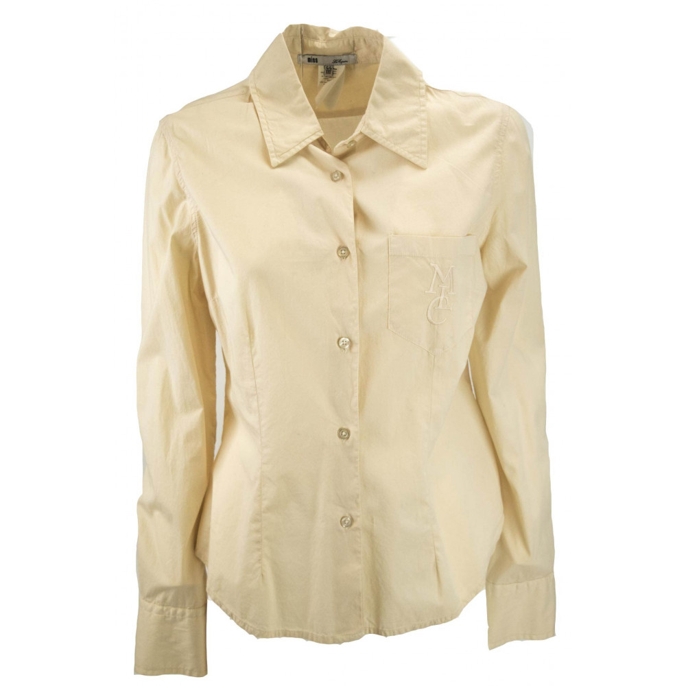 LES COPAINS-Shirt Verschraubt Damen Tasche 44 M Beige - Anzüge, Hemden, t-shirts