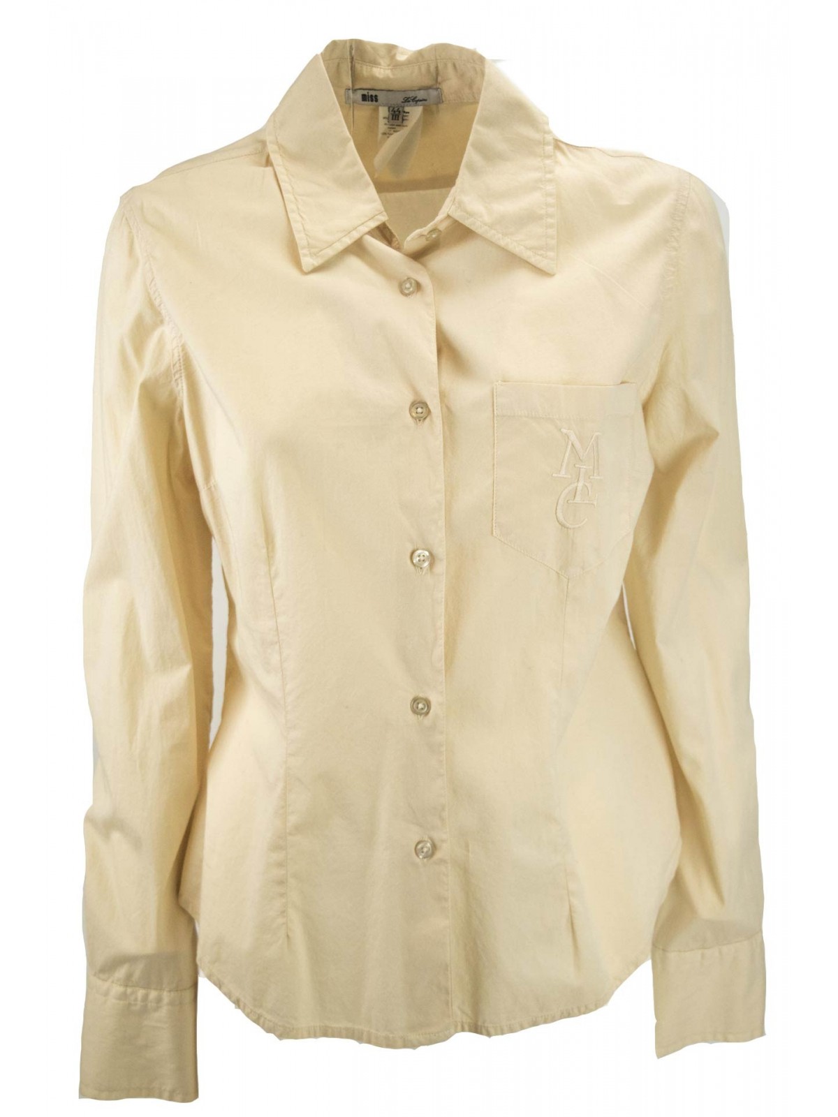 LES COPAINS-Shirt Verschraubt Damen Tasche 44 M Beige - Anzüge, Hemden, t-shirts