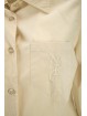 LES COPAINS Jacket Screwed Woman Pocket 44 M Beige Dresses, Shirts, t-shirts