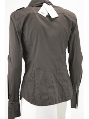 LES COPAINS Chaqueta de Atornillado Mujer Bolsillos de la chaqueta 40 XS - Marrón Vestidos, Camisas, t-shirts