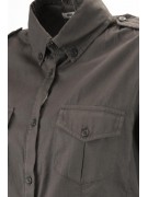 LES COPAINS-Shirt Verschraubt Damen Taschen 40-XS-Braun - Anzüge, Hemden, t-shirts