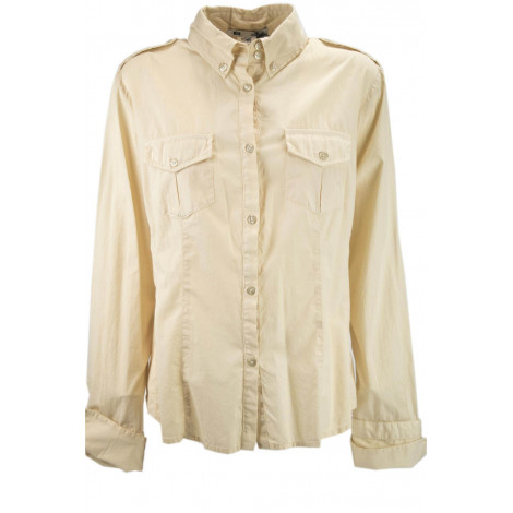 LES COPAINS DAMEN SHIRT +TASCHEN BAUMWOLLE BEIGE XL 48 - Anzüge, Hemden, t-shirts