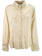 LES COPAINS DAMEN SHIRT +TASCHEN BAUMWOLLE BEIGE XL 48 - Anzüge, Hemden, t-shirts