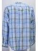 Classic Men's Light Blue Check Shirt linen type - Button Down