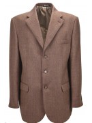 Men's Jacket 56 Rust Spine Wool Cashmere Cloth Classic 3Buttons