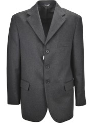 Classic Men's Jacket 54 Drop 4 Dark Gray 3 Button Cashmere Wool Cloth
