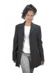 Jacket Blazer Women Lapel Puntalancia size 42 - Black Frescolana - No Brand Sample