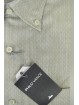 Beige geflammtes gepunktetes Button-Down-Hemd für Herren - Philo Vance - Zitrone