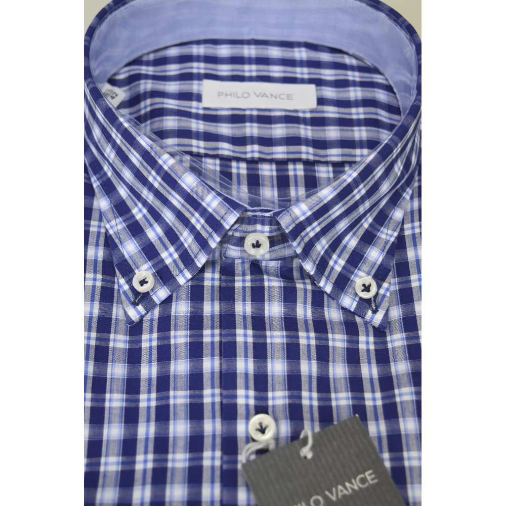 Button Down Oxford Blue Men's Shirt - Philo Vance - Carpineti