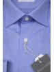 Hellblau gemustertes kleines formelles Herrenhemd mit gespreiztem Kragen - Philo Vance - Essex