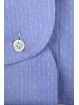 Camisa Formal Hombre Pequeña Estampado Celeste Cuello Italiano - Philo Vance - Essex