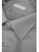 Plain Gray Formal Man Shirt Spread Collar - Philo Vance - Azores