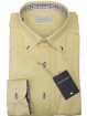 Geel Oxford Slub-overhemd met knopen voor heren - Philo Vance - Blackboard