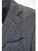 JEANS JACKET Man 50 L 3Buttons Casual Dark Blue Wrinkled Cotton - No Brand Sample Man Suits, Jackets and Vests