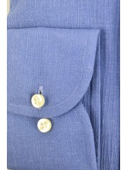 Camicia Uomo Azzurro Goffrato ButtonDown - Cassera