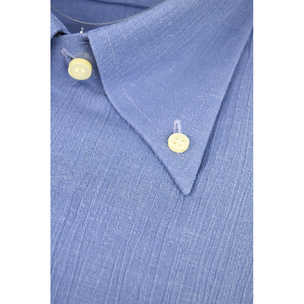 ButtonDown Embossed Light Blue Man Shirt - Cassera