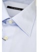 CASSERA Elegant Men's Sky Blue Collar Italy shirt for suit without pocket