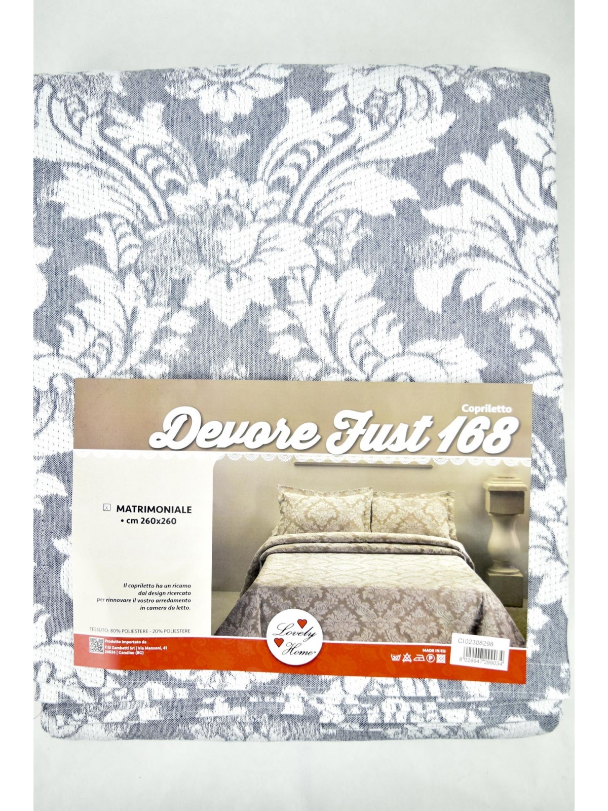 Bedspread, Light Curtain, burn-out design Arabesque