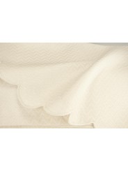 Bedspread Copritutto Single 180x280 Canvas Mistolino Plug Ivory