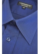 Man Shirt Classic 42 Blue Ink FilaFil Neck Italian