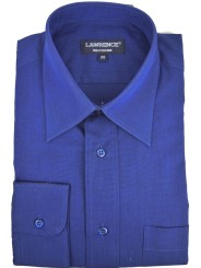 Camisa Hombre Clásica 42 Azul Tinta FilaFil Cuello Italiano