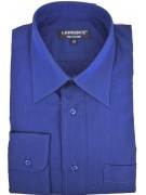 Classic Men's Shirt 42 Blue Ink FilaFil Italian Collar
