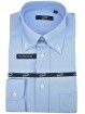 Classic Light Blue Oxford Men's Shirt Italy Collar
