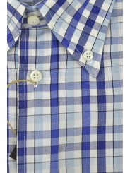 Camisa de Sastre para Hombre Button Down 16½ 42 Azul Celestial Checks