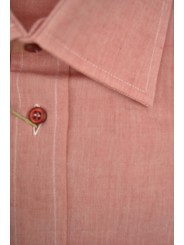 Camicia Sartoriale Uomo 16 41 Rosso Corallo FilaFil Collo Francese