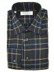 French Man Shirt Blue Yellow Turquoise Checkered