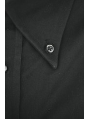 Tailored Shirt for Men Black Chalkboard Twill Button Down
