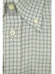 Tailored Shirt for Men White Gray Checkered Button Down