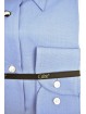 CASSERA Мужчынская кашуля 17½ 44 Светла-блакітны Filafil Neck Італія