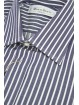 Tailored Shirt for Man Blue White Stripes French Collar