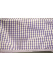 Tissu au mètre Carrés Country Jaune Violet Bleu Ecru - Pur Coton H180