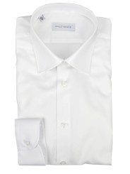 Weißes Herrenhemd No Iron Twill Fabric ohne Tasche - Philo Vance - N10