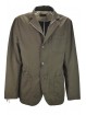 Men's Casual Jacket in Pure Cotton Brown 3Buttons