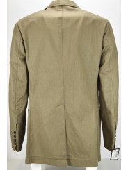 Men's Jacket 50 L Pure Linen Sand Beige Casual 3Buttons