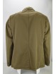 Unstructured Light Brown Pure Cotton Man Jacket 3 Buttons