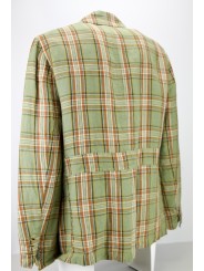 Men's Jacket Vintage Look Pure Cotton Beige 3Buttons