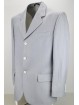 Light Blue Flamed Linen Man Jacket 3 Buttons - ing. Loro Piana