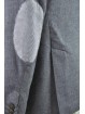 Chaqueta de hombre gris flameado SlimFit con parches de 2 botones