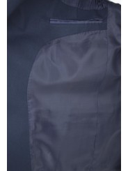 Chaqueta de hombre de algodón azul oscuro con 3 botones