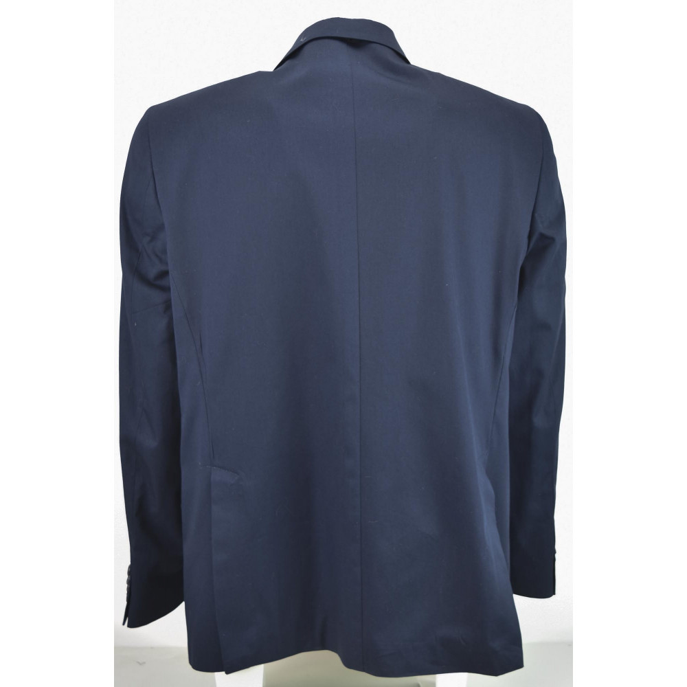 Men's Dark Blue Cotton Jacket 3 Buttons