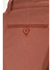 Pants Men's Slim Casual Side Pockets Small Patterns Cotton - PE