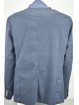 Men's Casual Deconstructed Small Geometric Pattern Cotton Jacket 2 Buttons