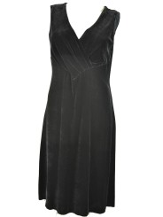 Women's Black Velvet Sheath Dress