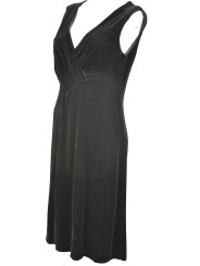 Women's Black Velvet Sheath Dress