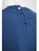 Damen Pullover mit Rundhalsausschnitt Hellblau Mixed Cashmere 2-Row - Bequeme Passform